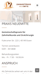 Mobile Screenshot of praxis-neuemitte.de